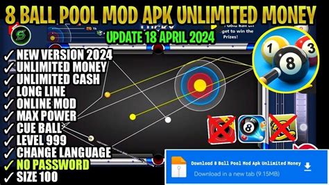 Download 8 Ball Pool Mod Apk (Menu, Long line, Anti.